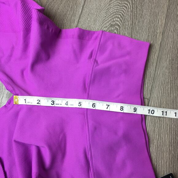 NWT Nux Peloton Women Seamless Shapeshifter Purple 7/8 Legging Yoga Gym Small - Picture 6 of 7